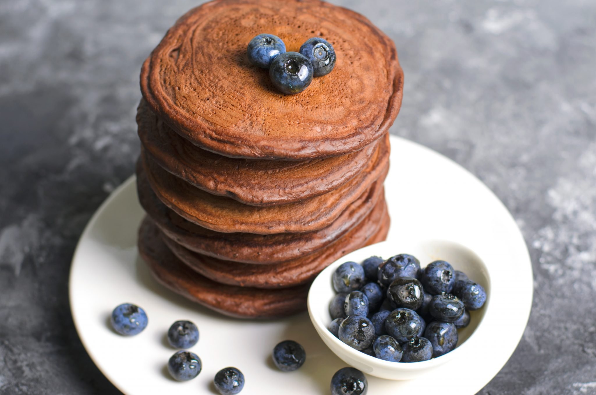 Pancakes with blueberries