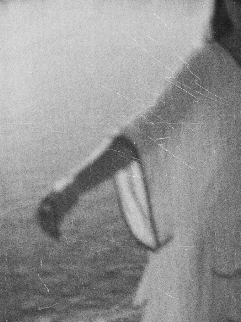 Life Form - Hand holding cigarette in moody black and white portrait - TVS