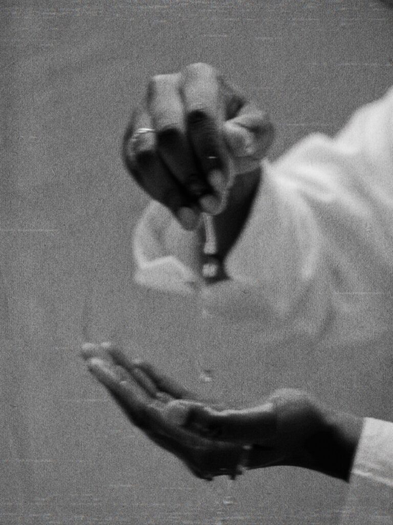 Life Form - Hands passing or receiving object in intimate gesture - TVS