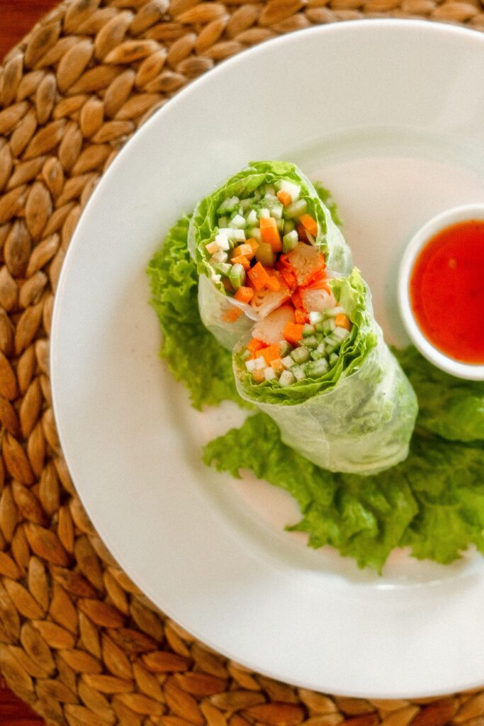 Summer rolls can be supportive of your gut microbiome.