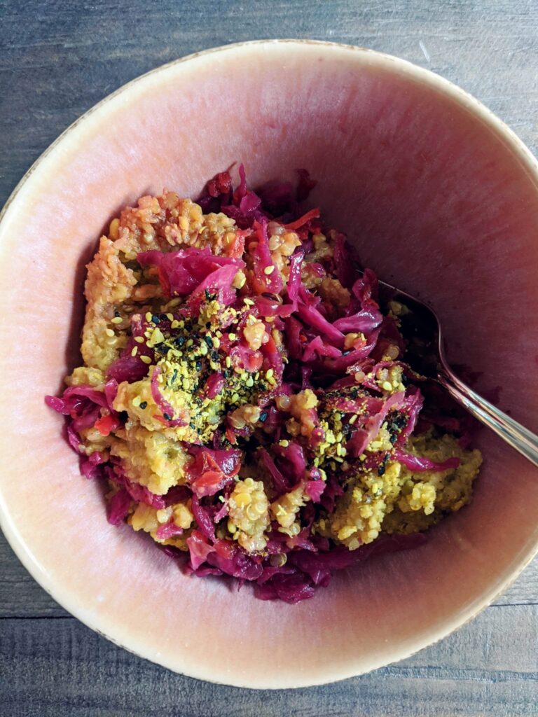 Anti-inflammatory lentil meal with turmeric