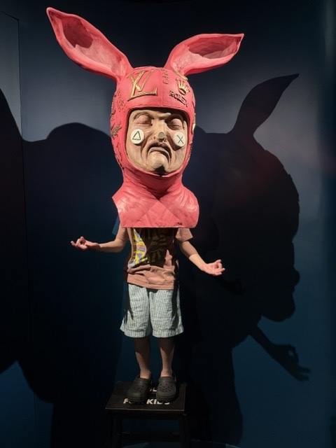 Our kid at the White Rabbit interactive exhibition